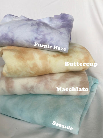 Youth Tie Dye Crewneck Sweater - Spring 23' Colours