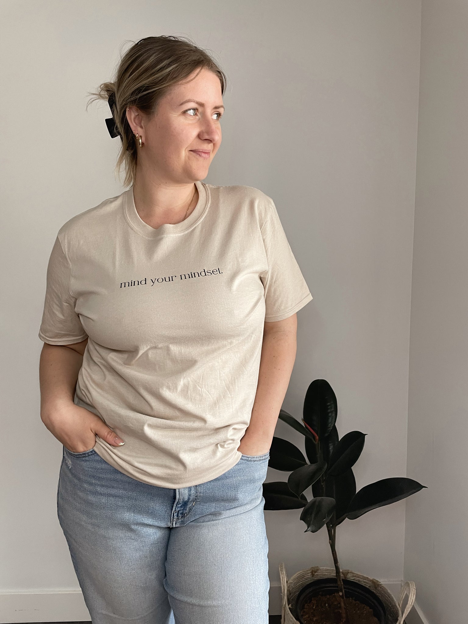 Mind your Mindset Tee - Sand